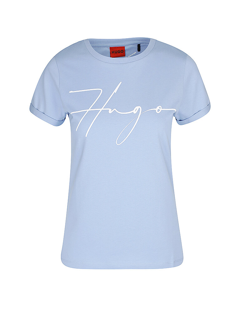 HUGO T Shirt Slim Fit blau | XS