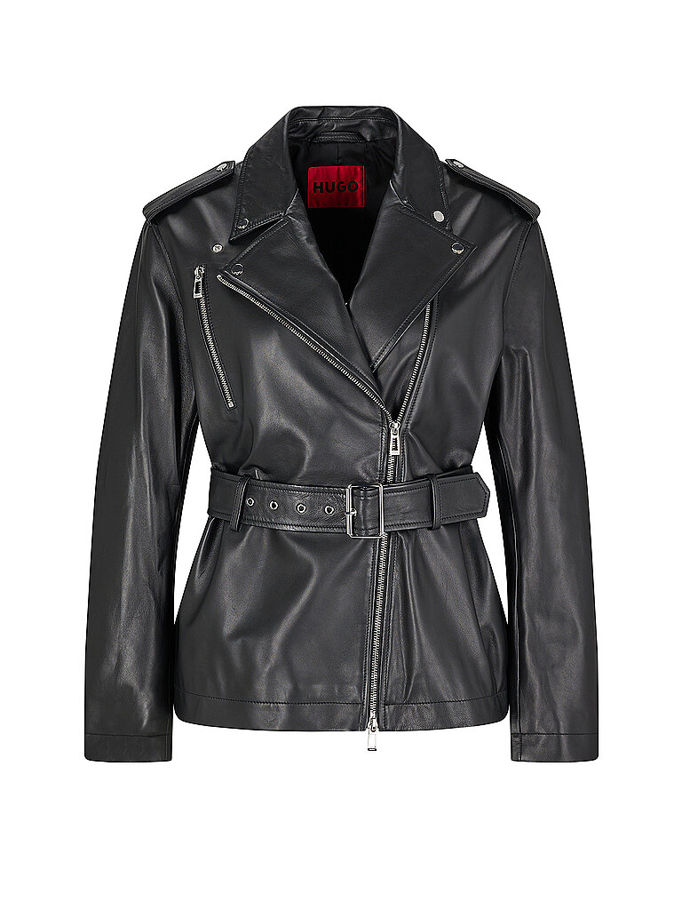 HUGO Lederjacke LARIDA  schwarz | XS