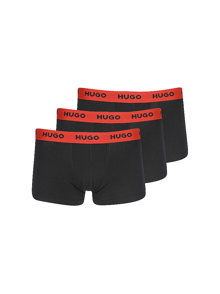 HUGO Pants 3-er Pkg. schwarz oliv rot – HUGO