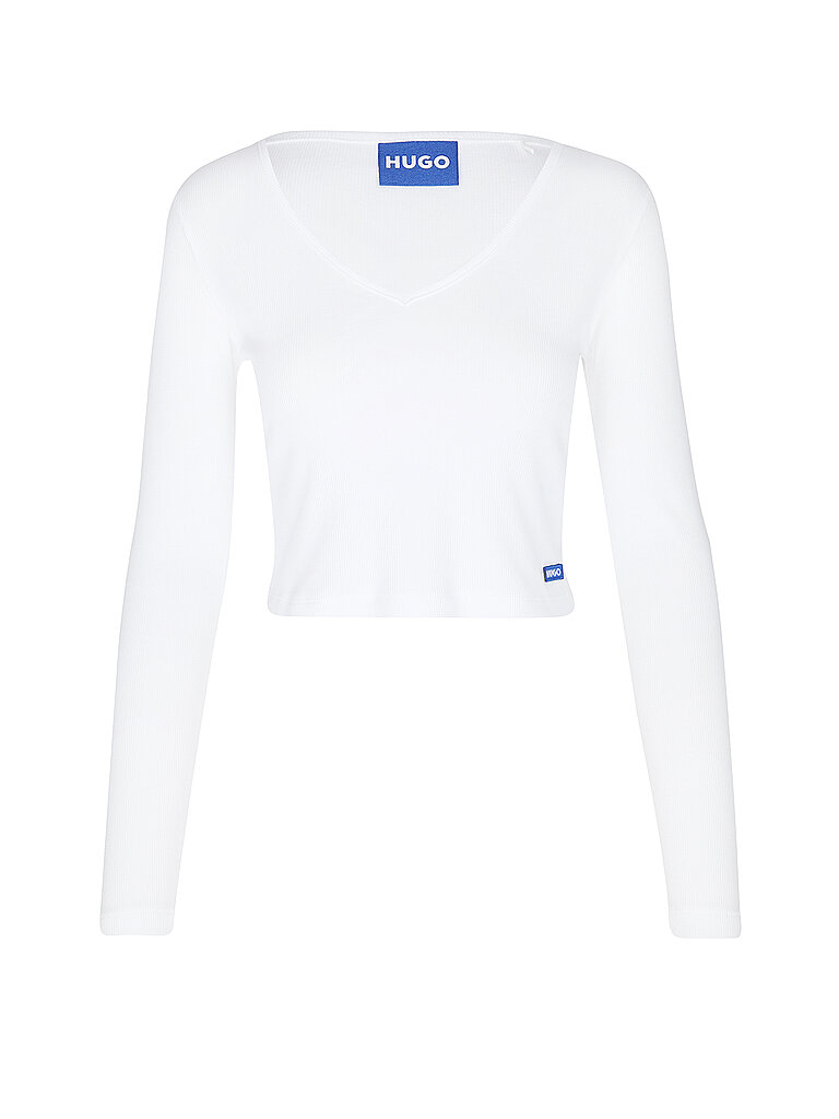 HUGO Langarmshirt DARIMINA Cropped Fit – HUGO