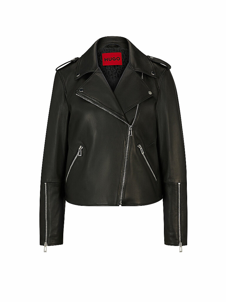 HUGO Lederjacke LUJANA schwarz | XS