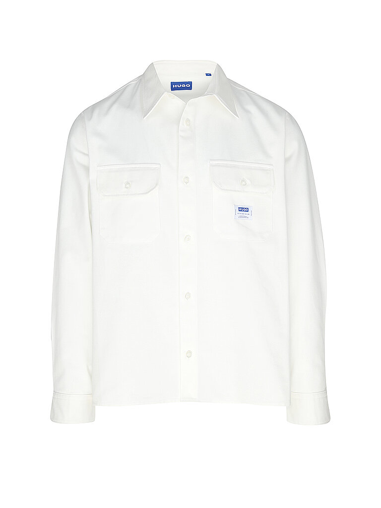 HUGO Overshirt EKYNONE weiss | M