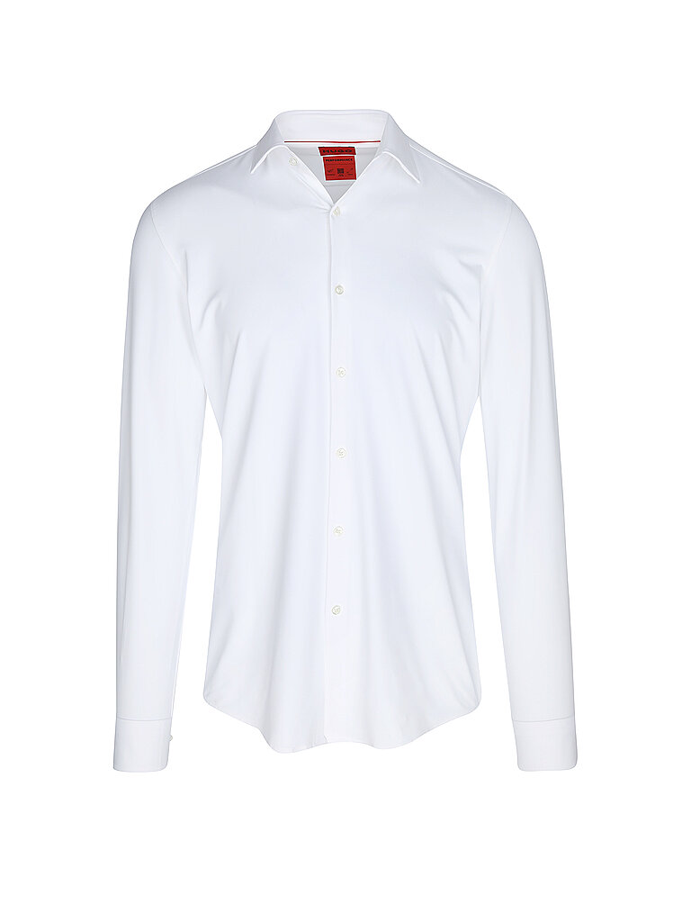HUGO Jerseyhemd Slim Fit KENNO weiss | 38