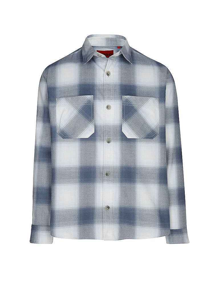 HUGO Overshirt ERATO blau | L