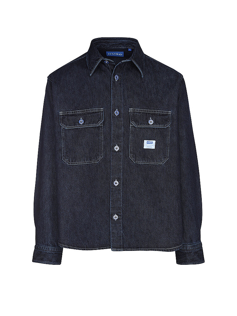 HUGO Overshirt EBOLT  dunkelblau | M