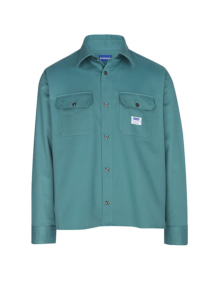 HUGO Overshirt EKYNONE petrol | L