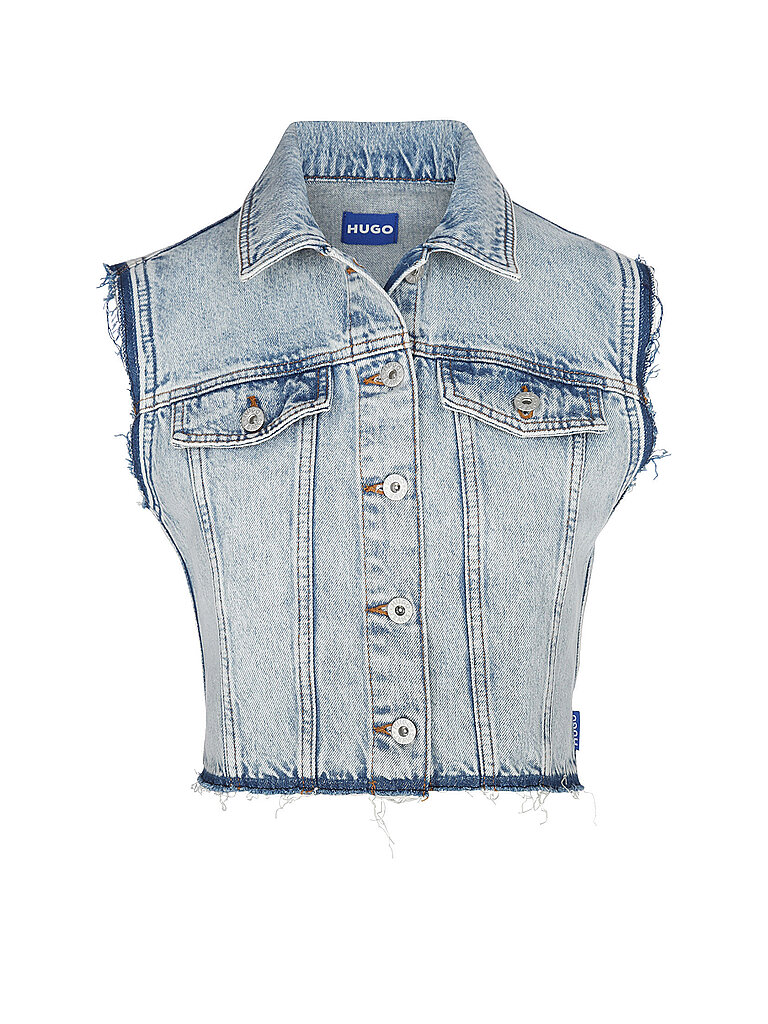 HUGO Gilet  Garis_B blau | S