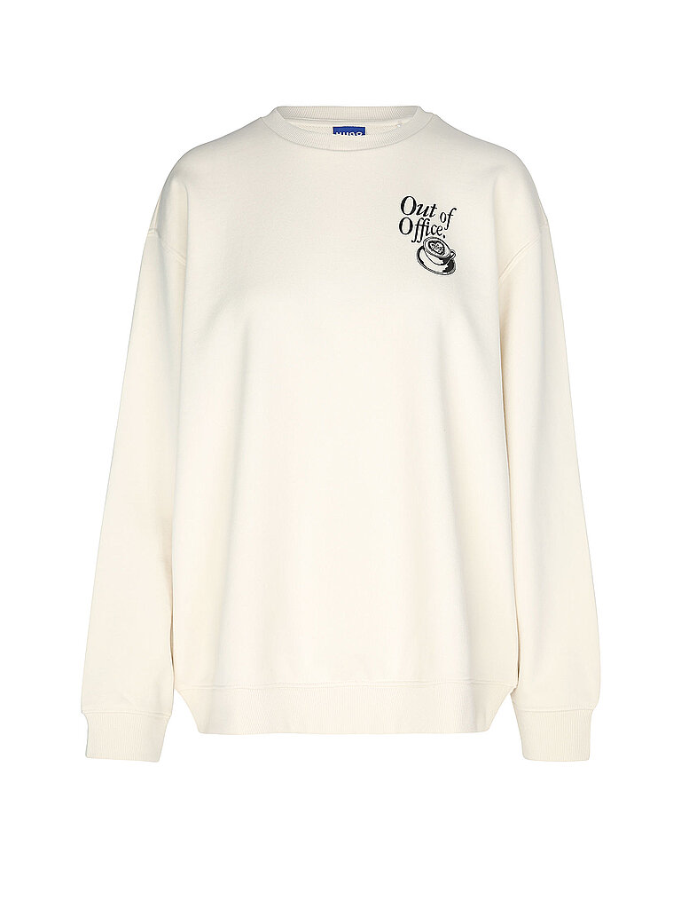 HUGO Sweater weiss | L