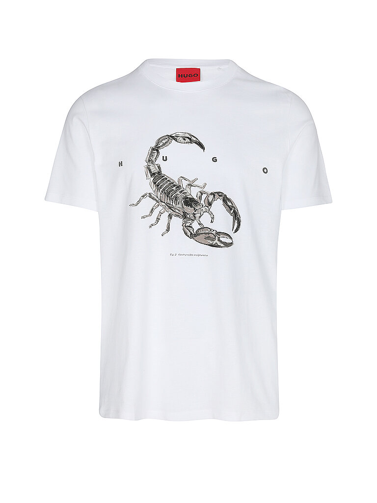 HUGO T-Shirt DISCORB weiss | S