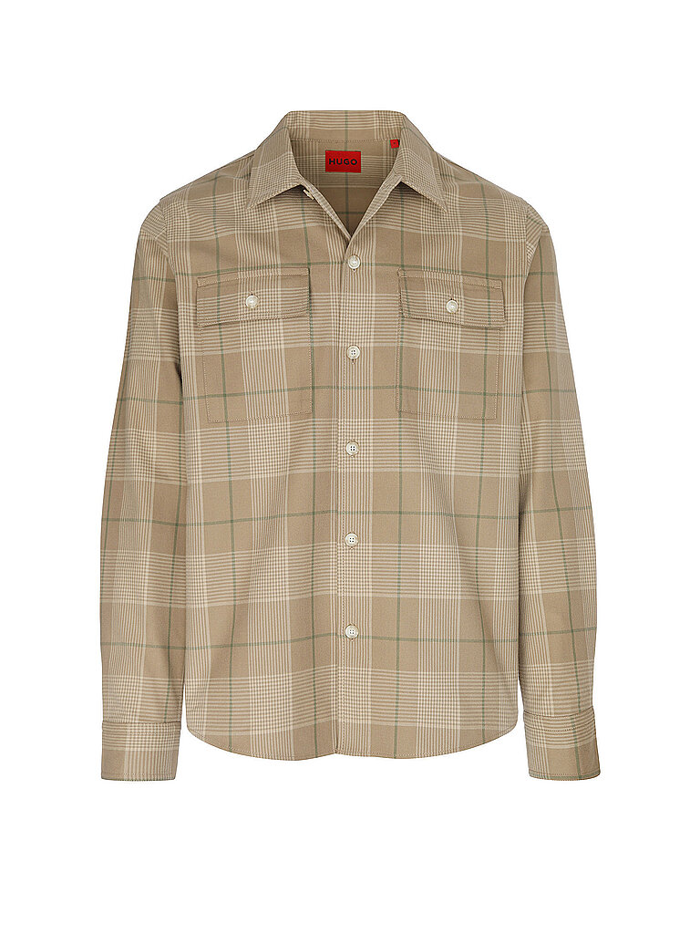 HUGO Overshirt ERNIO beige | L