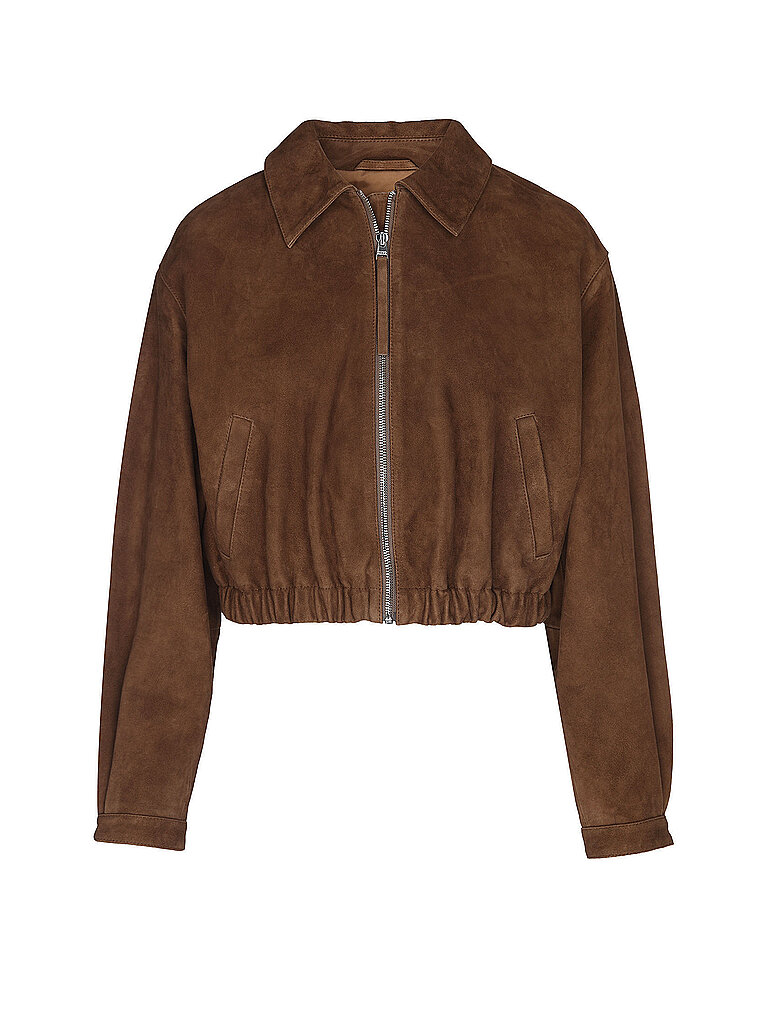 HUGO Lederjacke LIPH braun | S