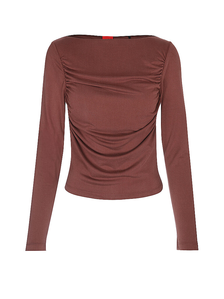 HUGO Langarmshirt DAENI braun | L