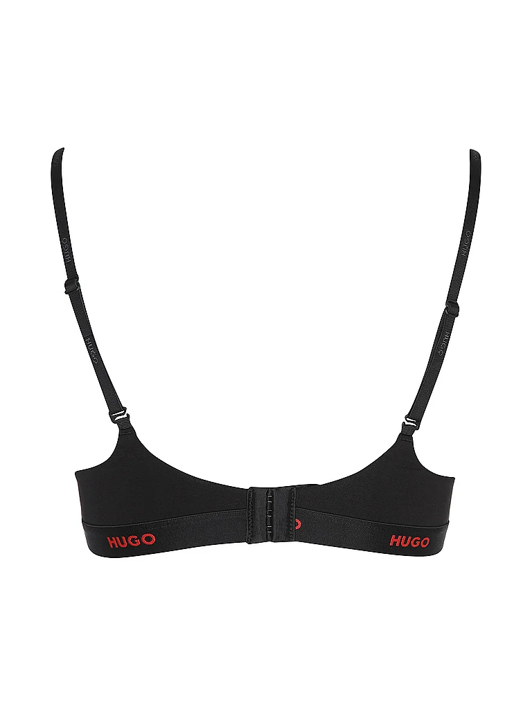 HUGO BH ohne Bügel ID black schwarz | S