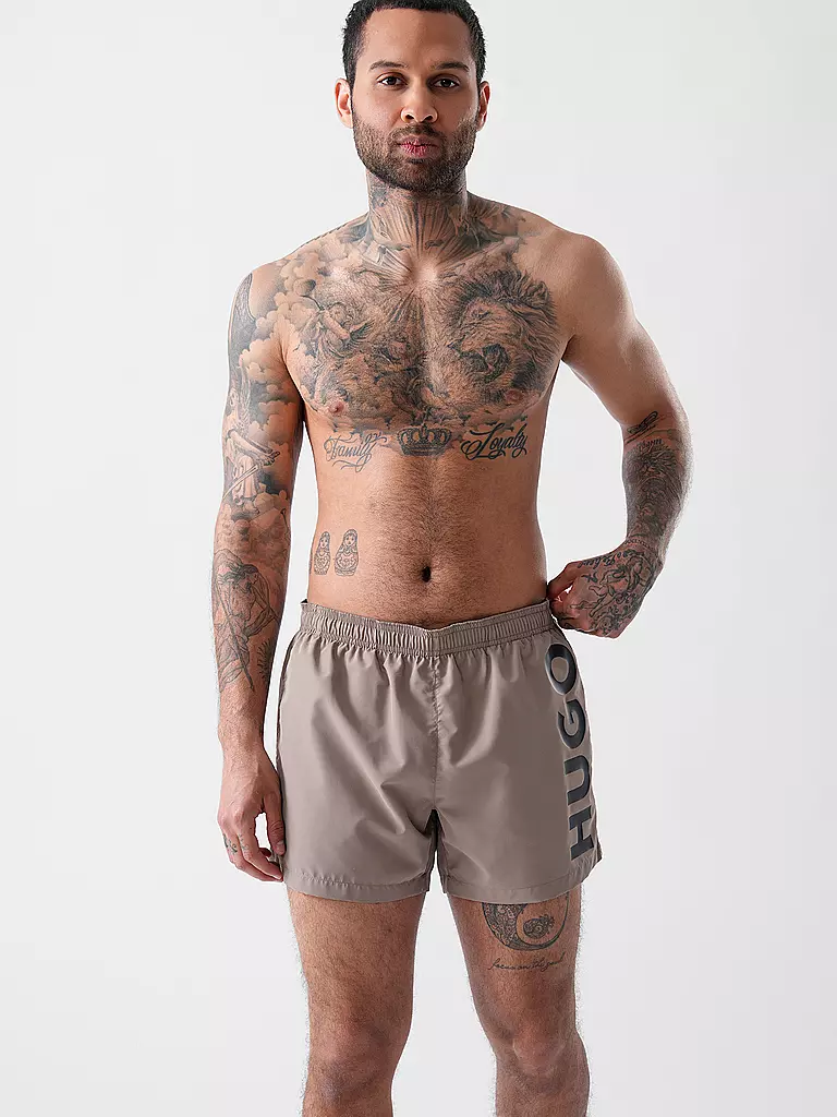 HUGO | Badeshorts ABAS | braun