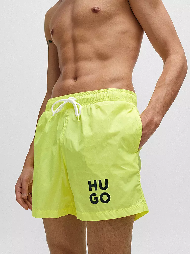 HUGO | Badeshorts PAOL | gelb