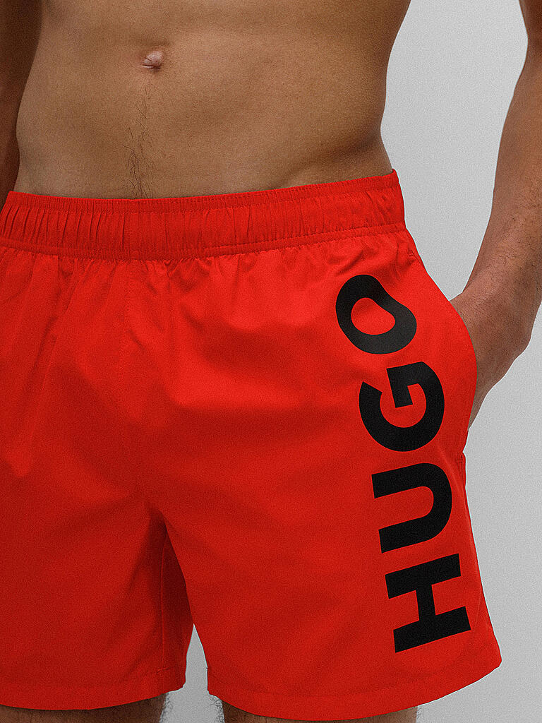 HUGO | Badeshorts | rot