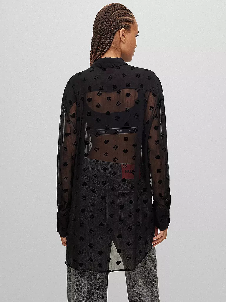 HUGO | Bluse ENNIA | schwarz