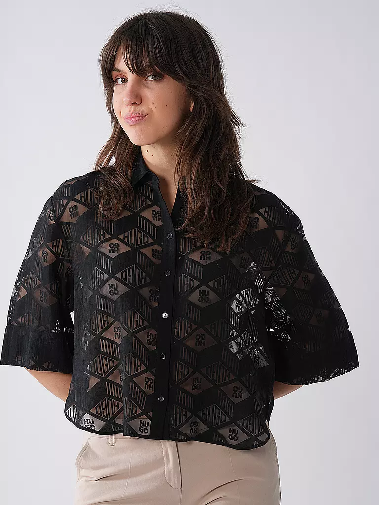 HUGO | Bluse EPHRAIMA | schwarz