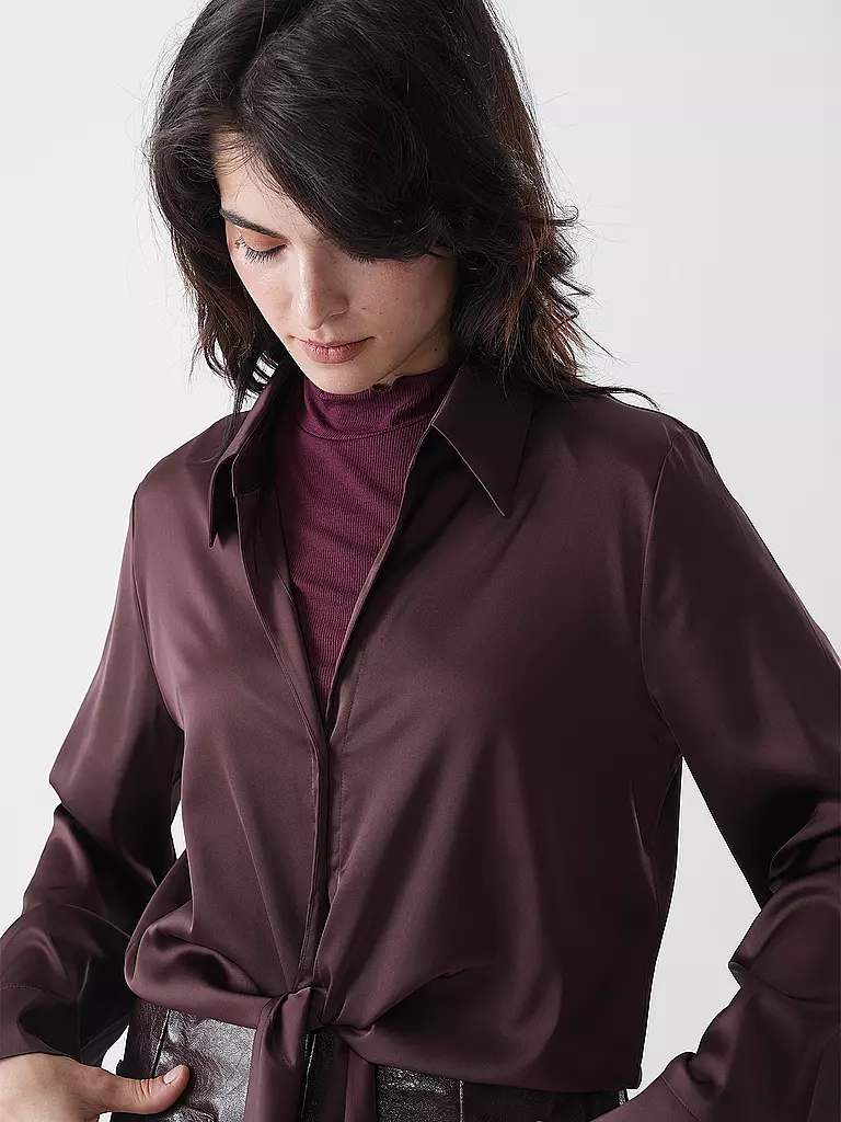 HUGO | Blusenshirt ERRIKA | braun