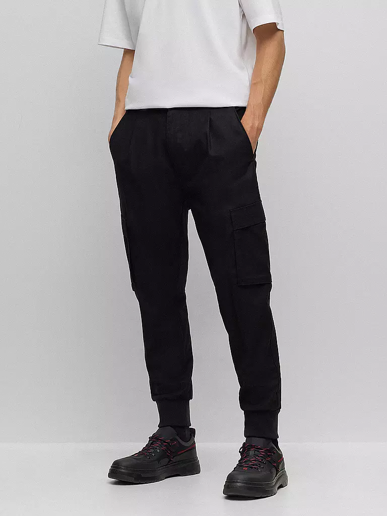 HUGO | Cargohose GLAVIN  | schwarz