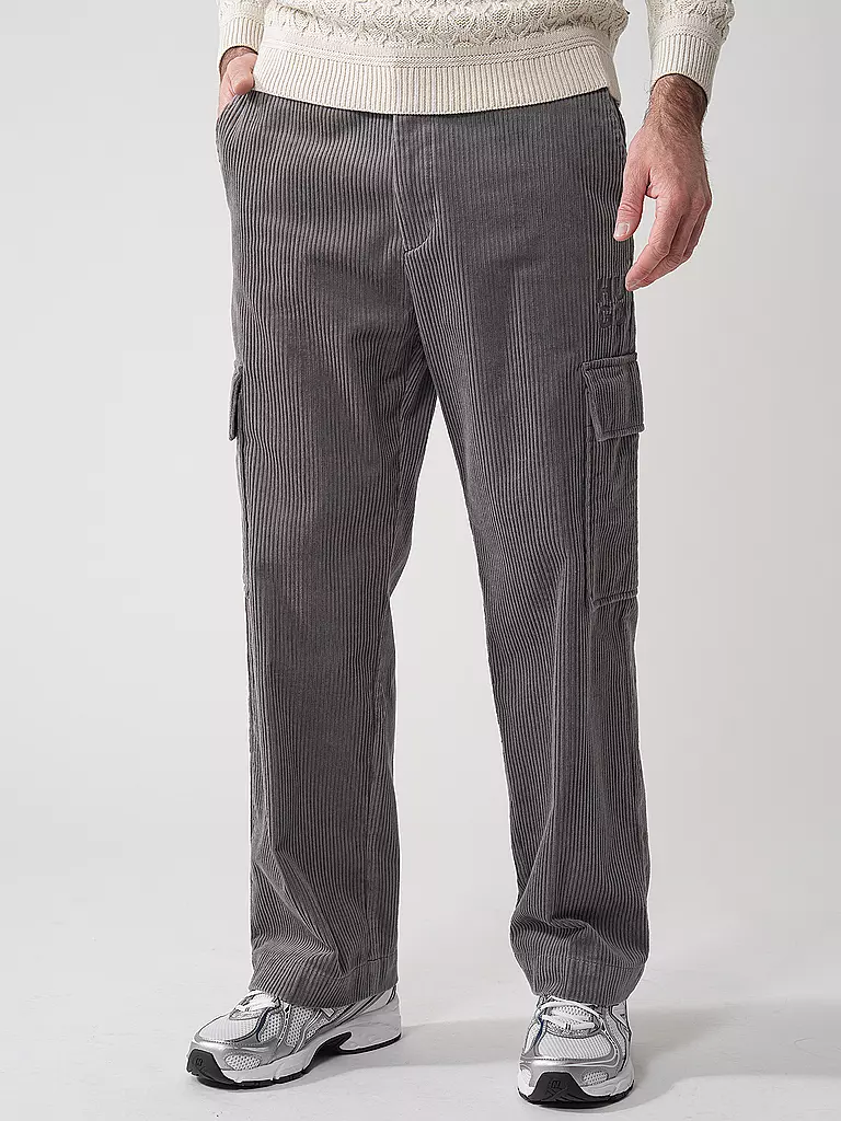 HUGO | Cargohose GRADY | grau