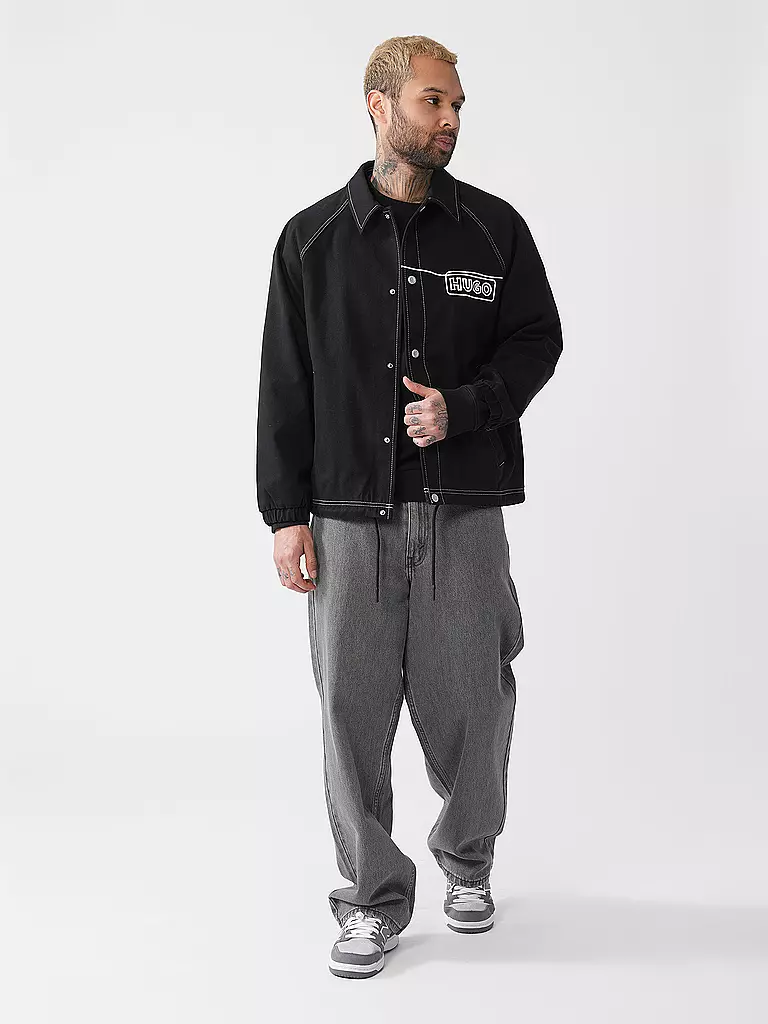 HUGO | Fieldjacket BUJO | schwarz