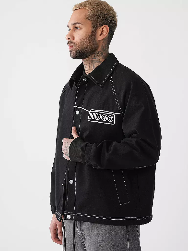 HUGO | Fieldjacket BUJO | schwarz