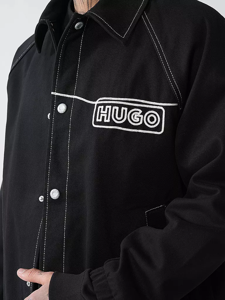 HUGO | Fieldjacket BUJO | schwarz