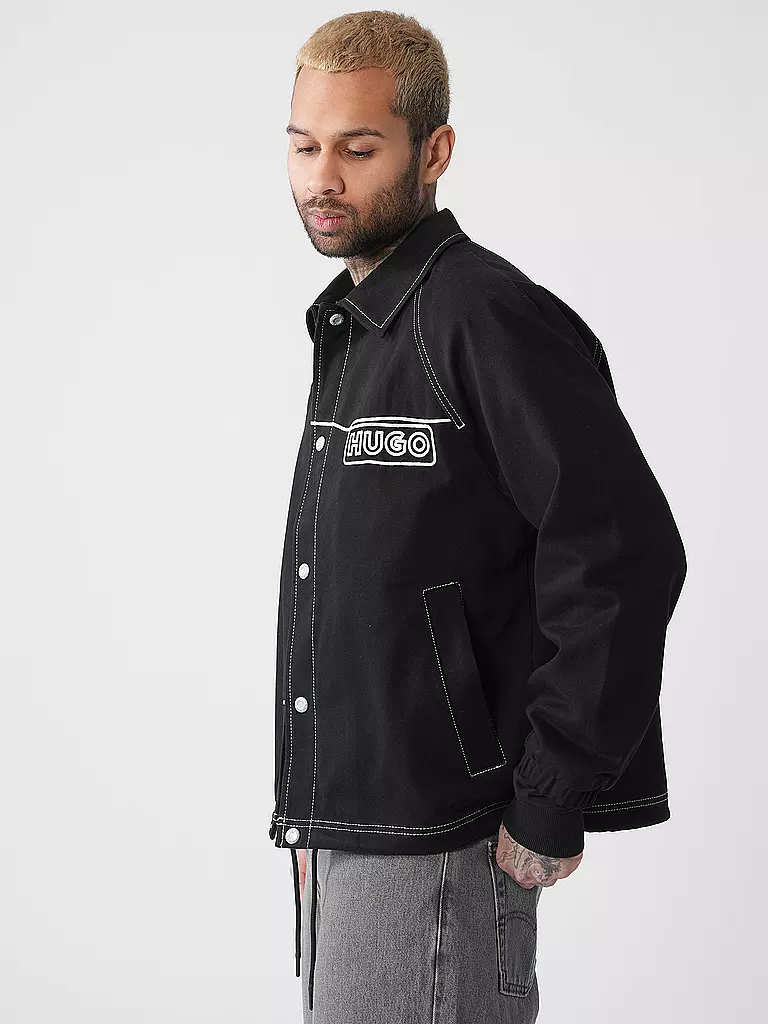 HUGO | Fieldjacket BUJO | schwarz