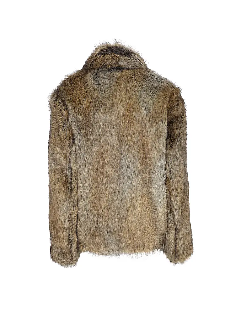 HUGO | Jacke in Felloptik BRYAN | braun
