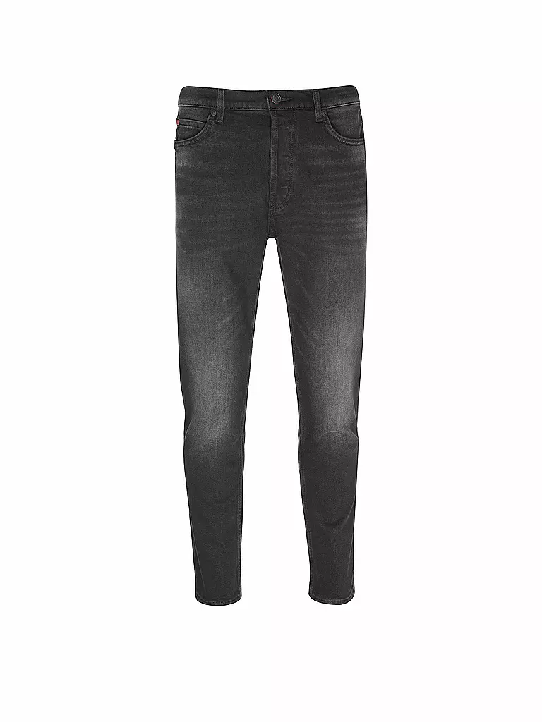 HUGO | Jeans Tapered Fit | schwarz