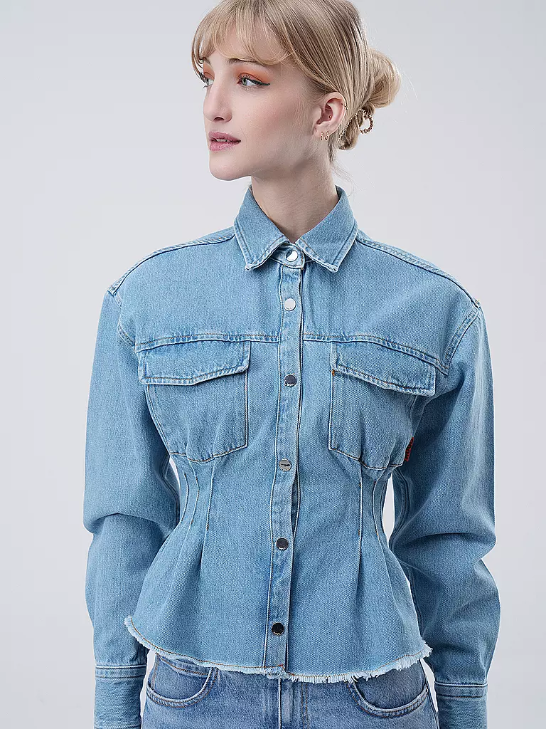 HUGO | Jeansbluse ESTELLY | blau