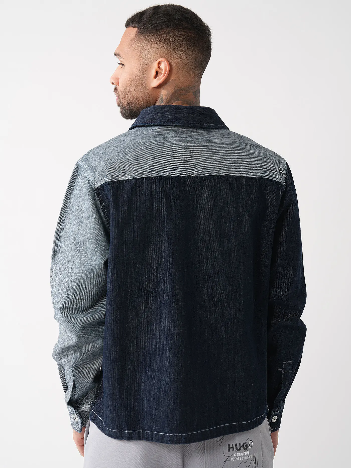 HUGO | Jeanshemd EBERSE | blau