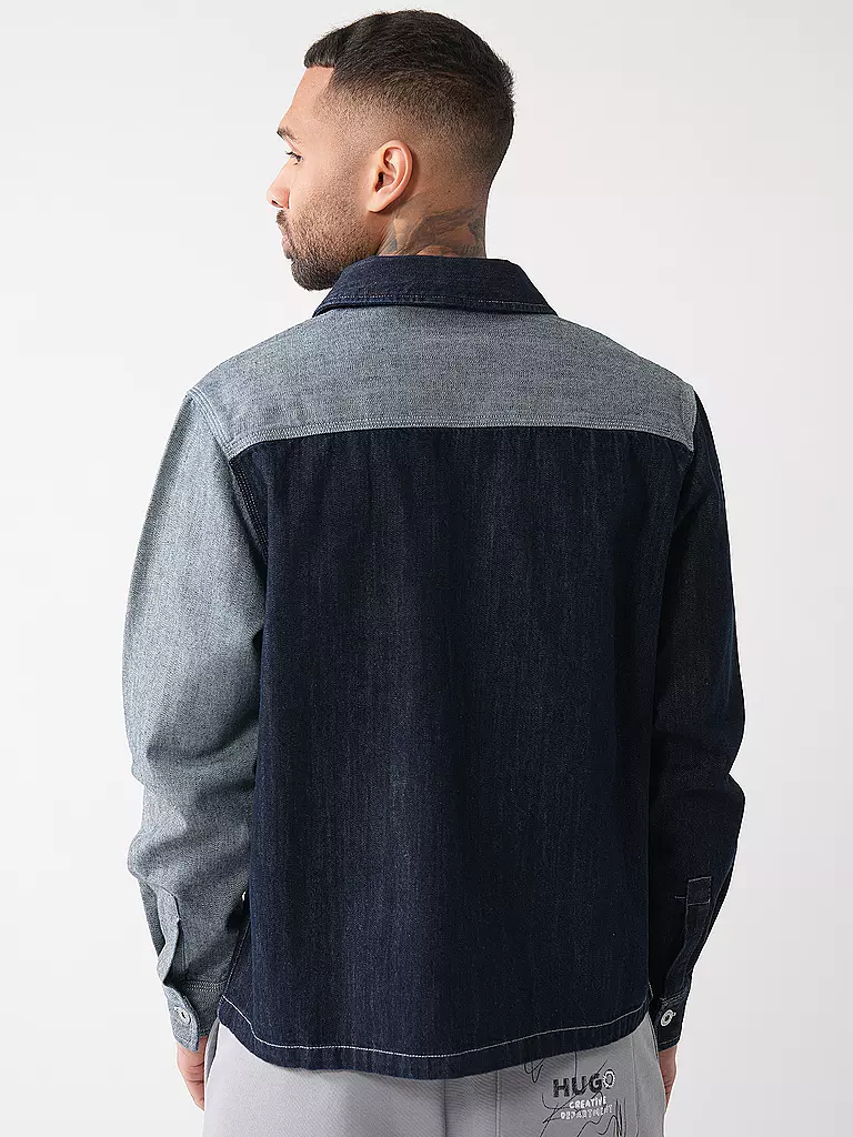 HUGO | Jeanshemd EBERSE | blau