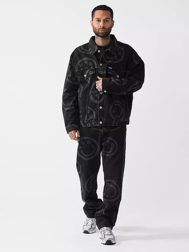 HUGO | Jeansjacke WES | schwarz