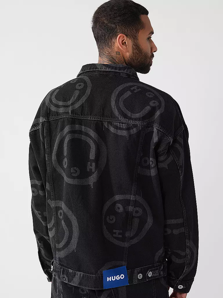 HUGO | Jeansjacke WES | schwarz