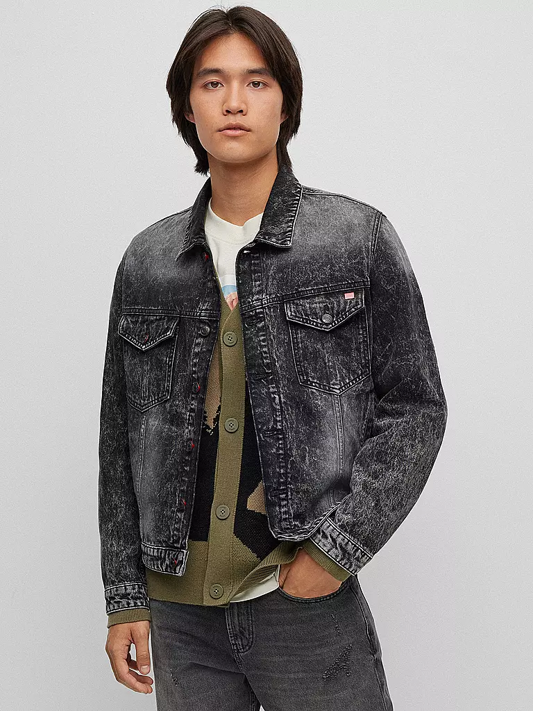 HUGO | Jeansjacke | grau