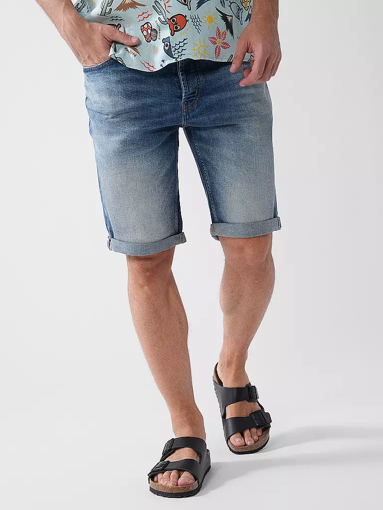 HUGO | Jeansshorts  | blau