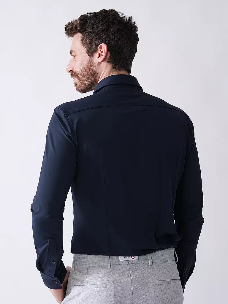 HUGO | Jerseyhemd Slim Fit KENNO | dunkelblau