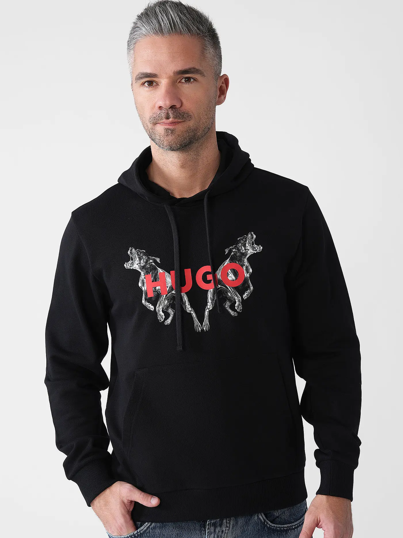 HUGO | Kapuzensweater - Hoodie DUELEYO | schwarz