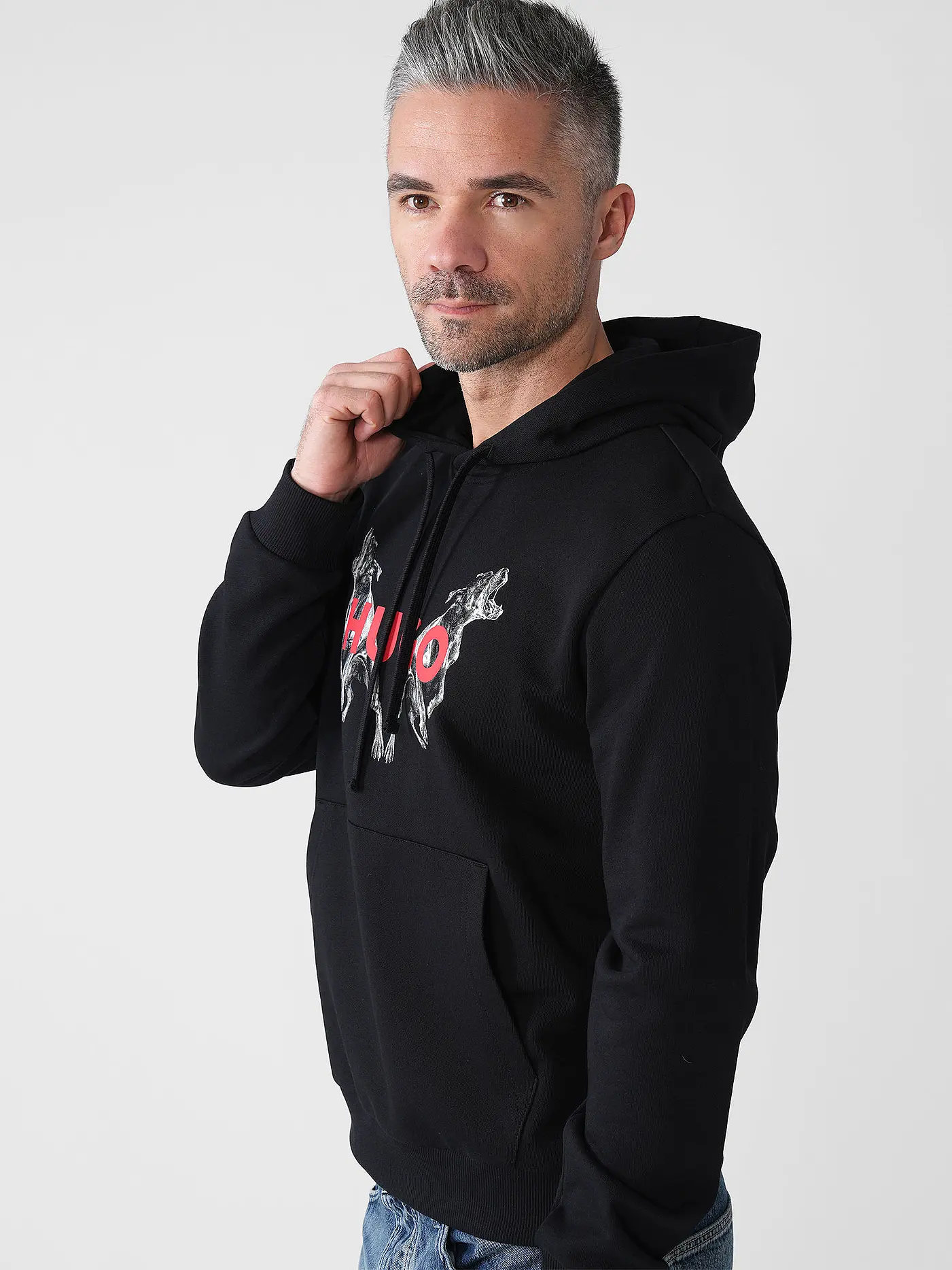 HUGO | Kapuzensweater - Hoodie DUELEYO | schwarz