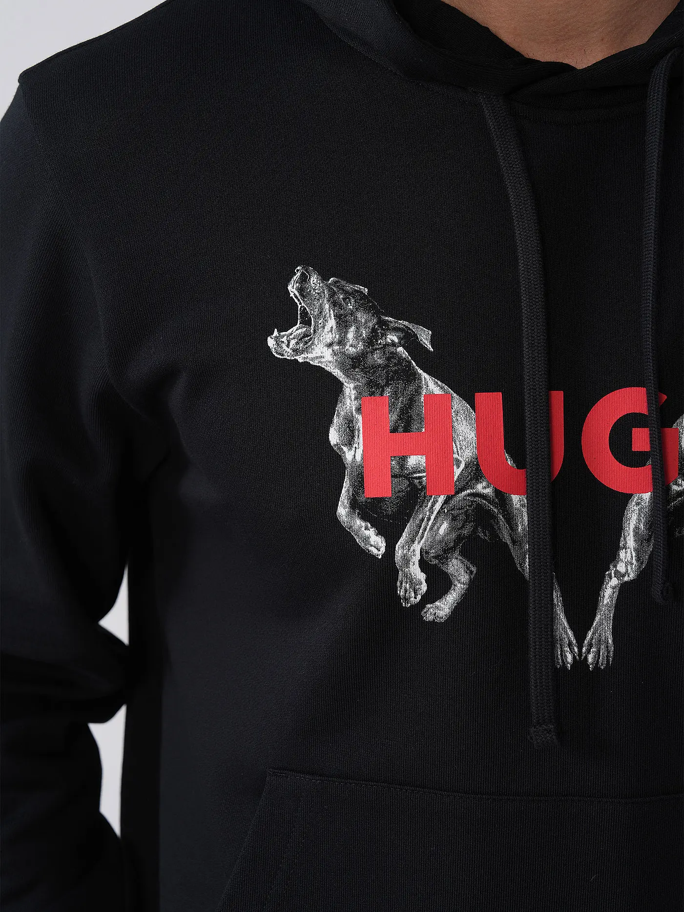 HUGO | Kapuzensweater - Hoodie DUELEYO | schwarz