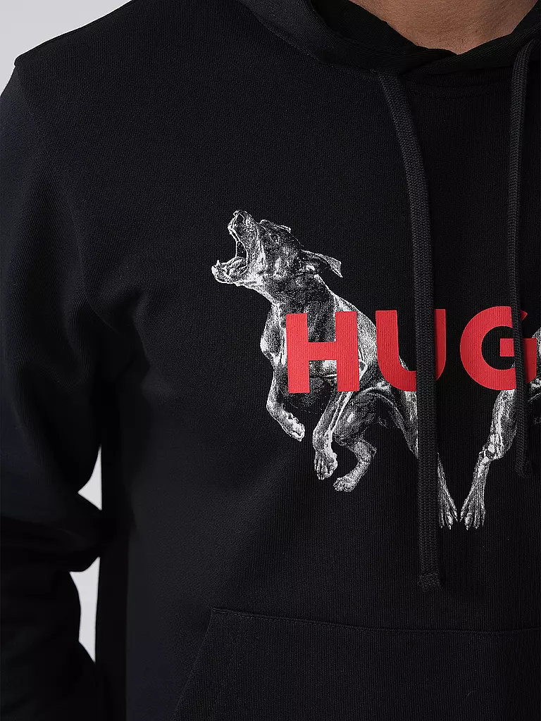 HUGO | Kapuzensweater - Hoodie DUELEYO | schwarz