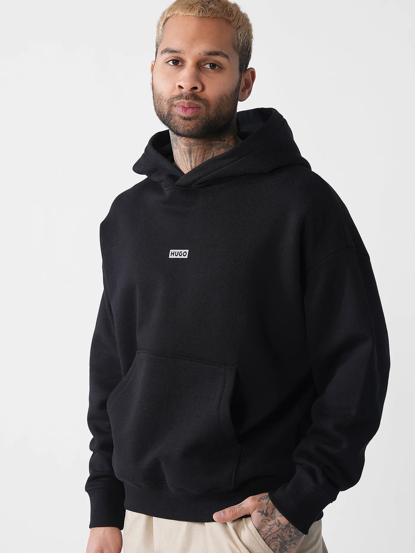 HUGO | Kapuzensweater - Hoodie NAZARDO | schwarz
