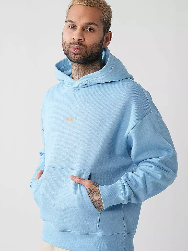 HUGO | Kapuzensweater - Hoodie NAZARDO | hellblau