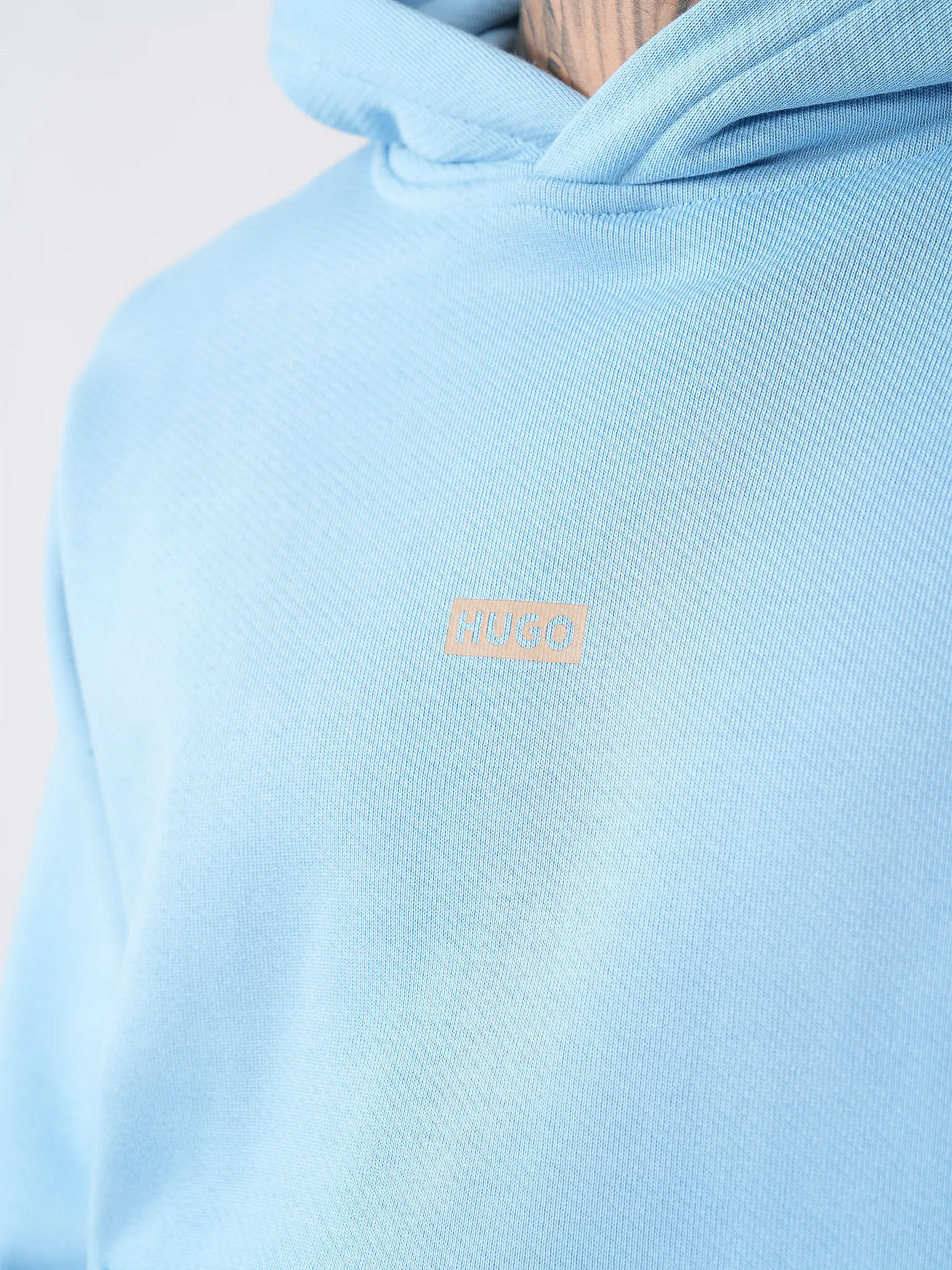 HUGO | Kapuzensweater - Hoodie NAZARDO | hellblau