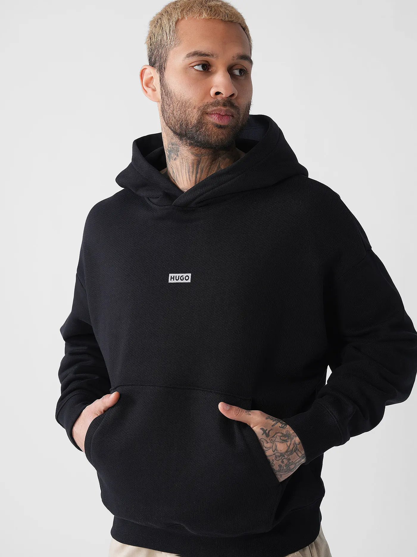 HUGO | Kapuzensweater - Hoodie NAZARDO | schwarz