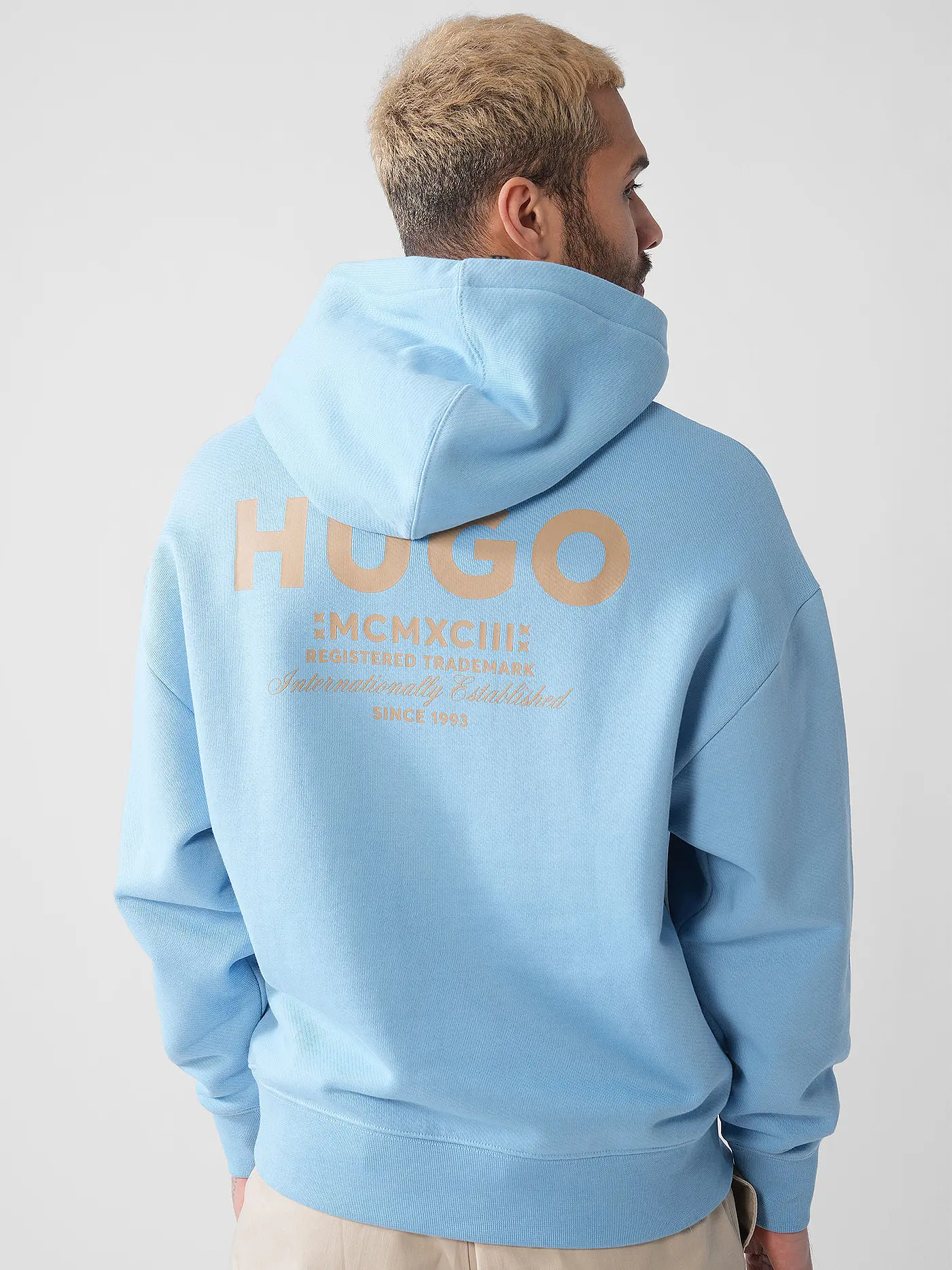 HUGO | Kapuzensweater - Hoodie NAZARDO | hellblau