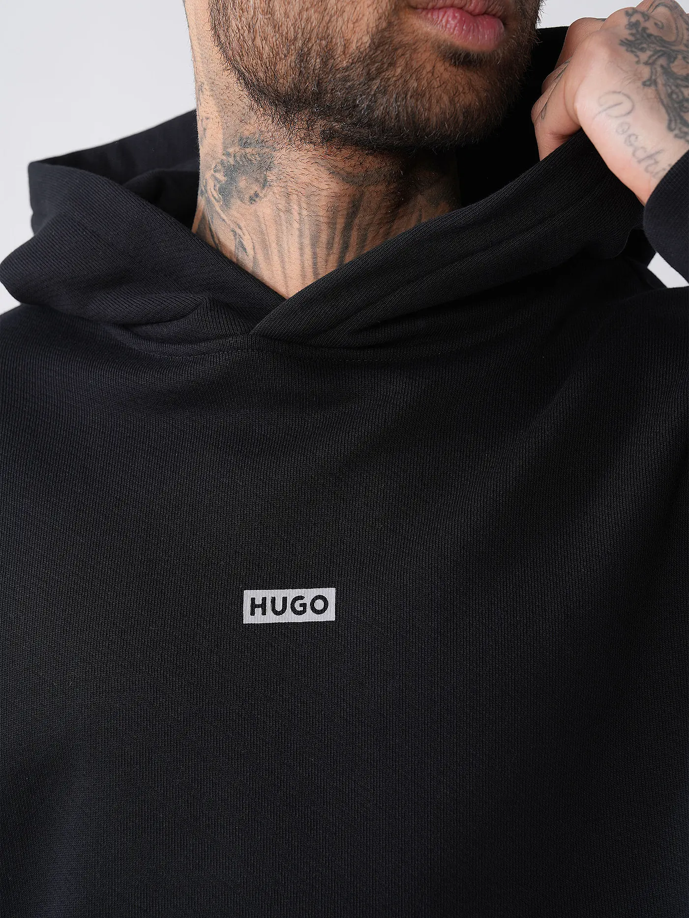 HUGO | Kapuzensweater - Hoodie NAZARDO | schwarz