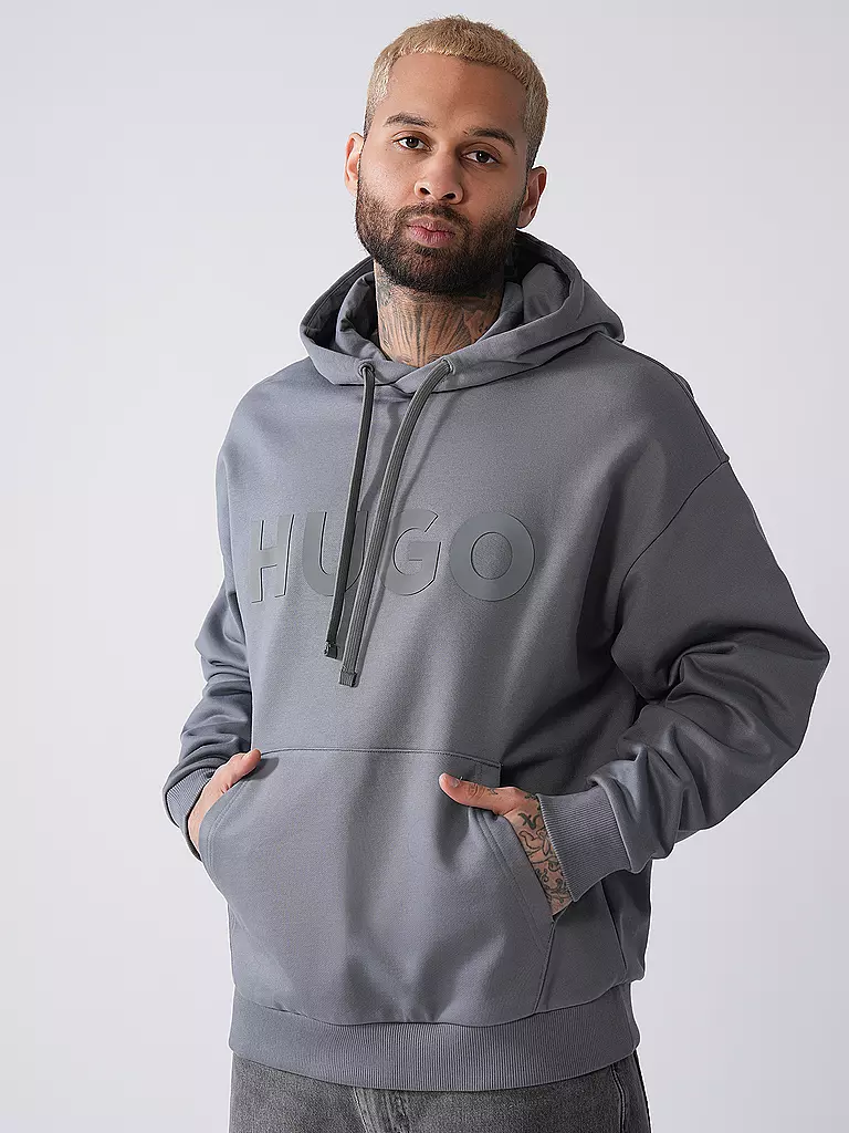 HUGO | Kapuzensweater - Hoodie Oversized Fit DITCHLE | grau